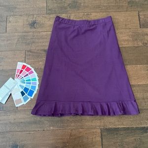 Elegant Purple Women's Skirt Size L